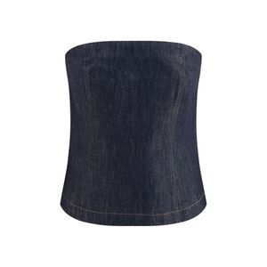 Brunello Cucinelli Blue Cotton Women's Bodysuit